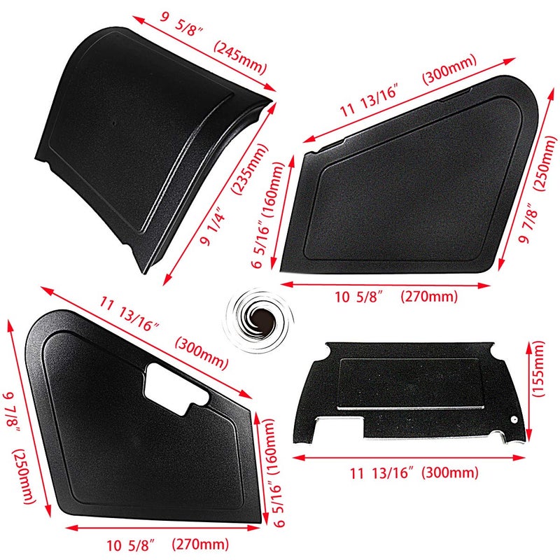 Rudyness Under Seat Storage Black Body Panels Fit For Honda Ruckus/Zoomer NPS50 Models - Image 3